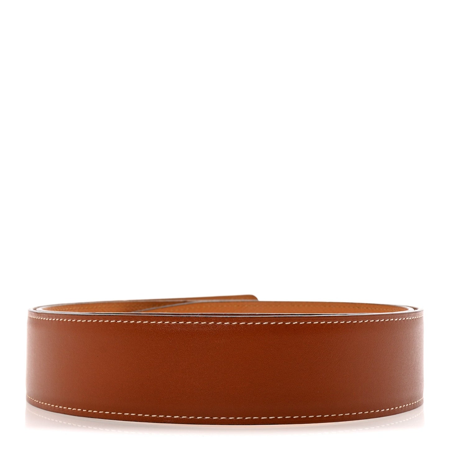 Hermes Box Epsom 38mm Belt Strap 95 38 Brique Sesame