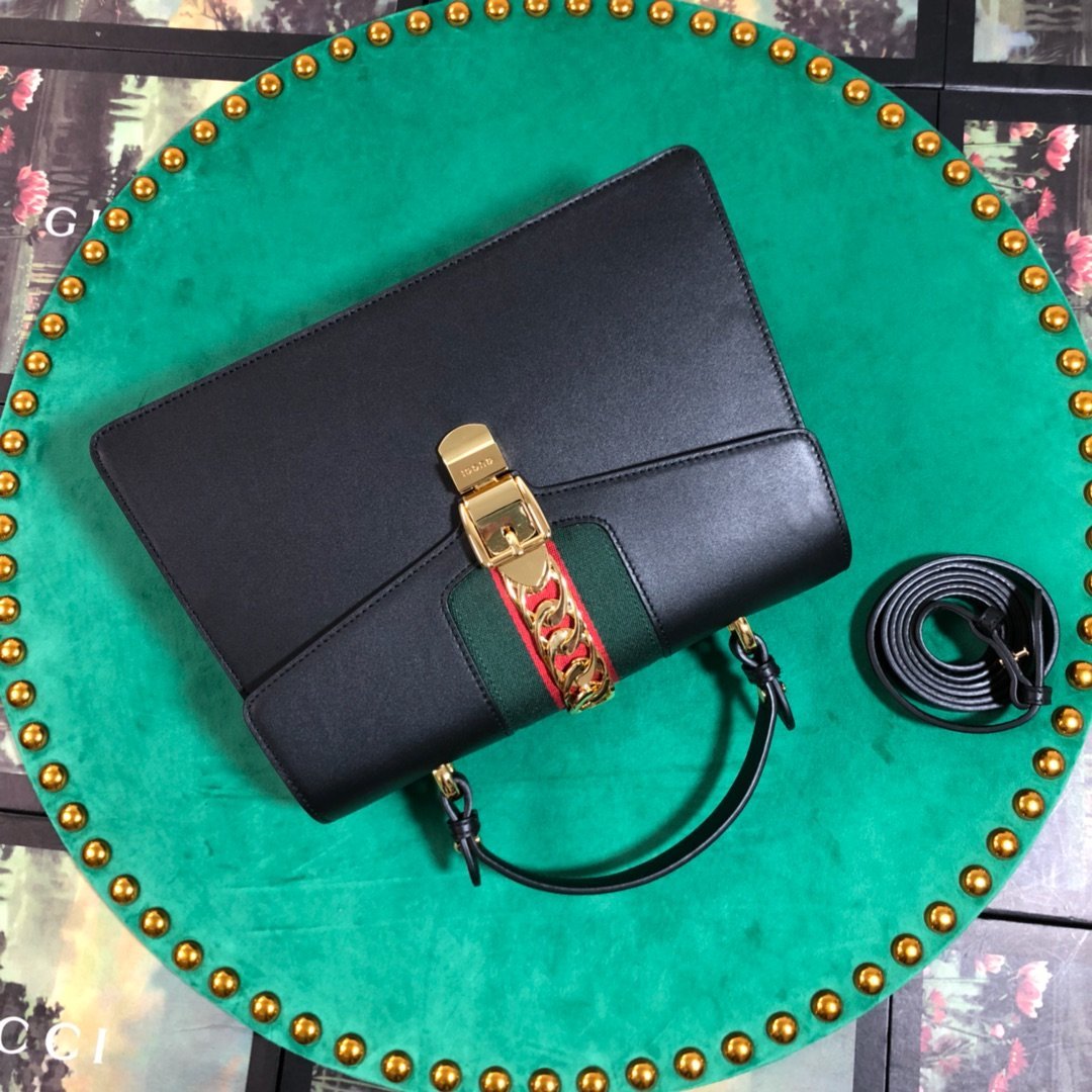 Gucci Sylvie Leather Shoulder Bag Style 5