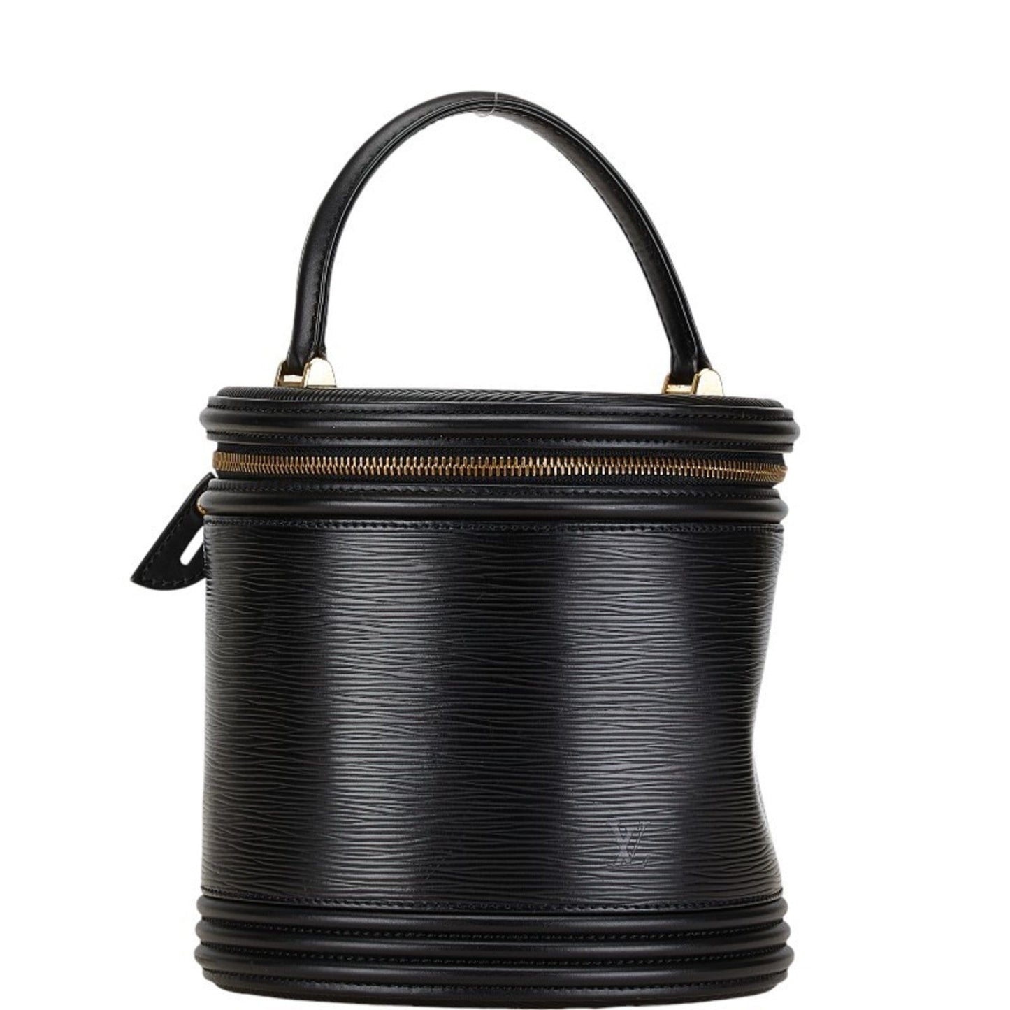 Louis Vuitton Noir Leather Handbag Vanity Bag