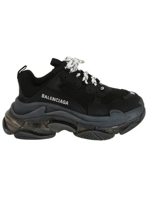 Luxury Balenciaga Trending 2026 Triple S Clear Sole Low Top Sneakers Black