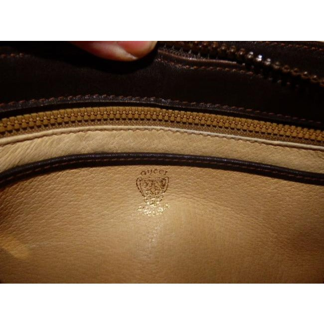 Gucci Vintage Pursesdesigner Purses Brown Suede And Leather With Red And Green Striped Top Hobo Bag
