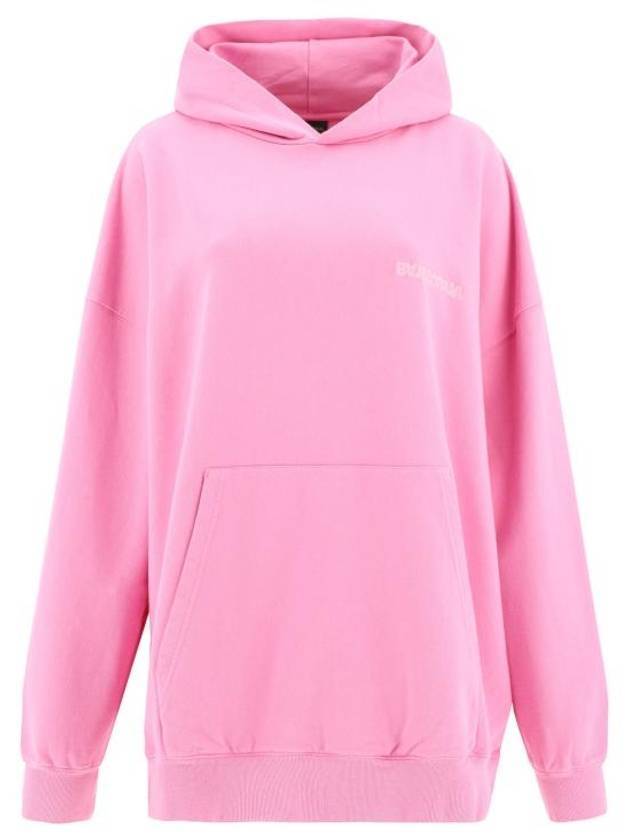 Luxury Balenciaga Trending 2026 Logo Print Hoodie Pink