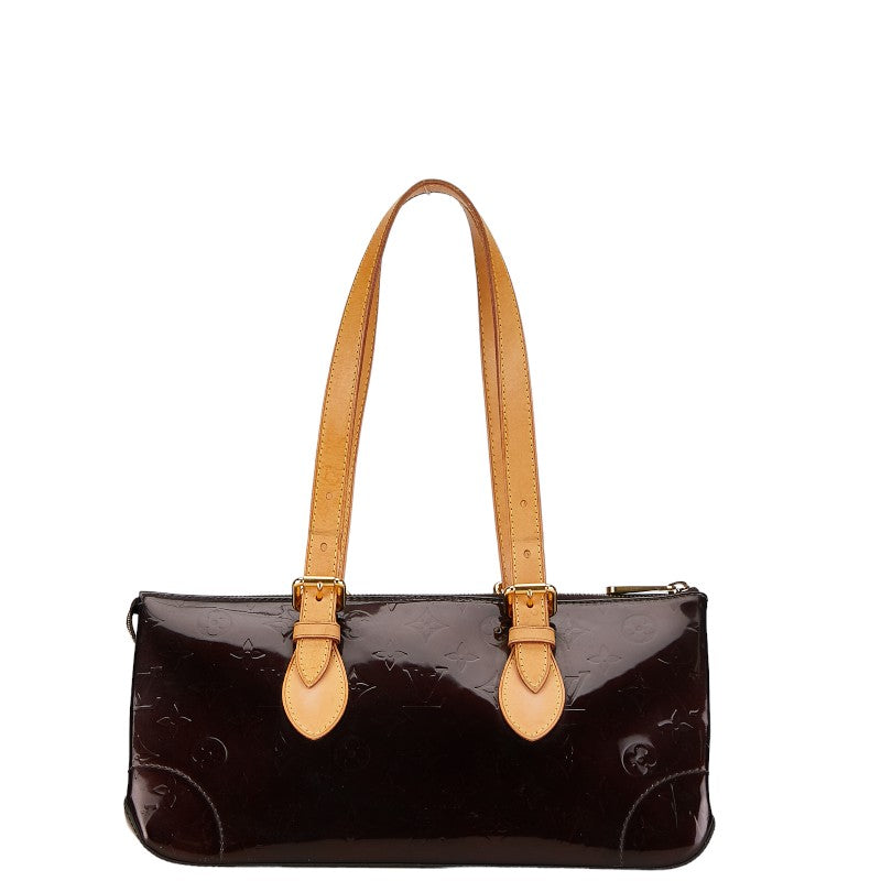 Louis Vuitton Monogram Vernis Rosewood Avenue Handbag Tote Bag M93510 Amarant Pearl Patent Leather Louis Vuitton