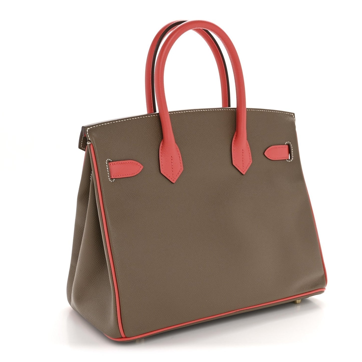 Hermes Epsom Horseshoe Birkin 30 Etoupe Rose Jaipur