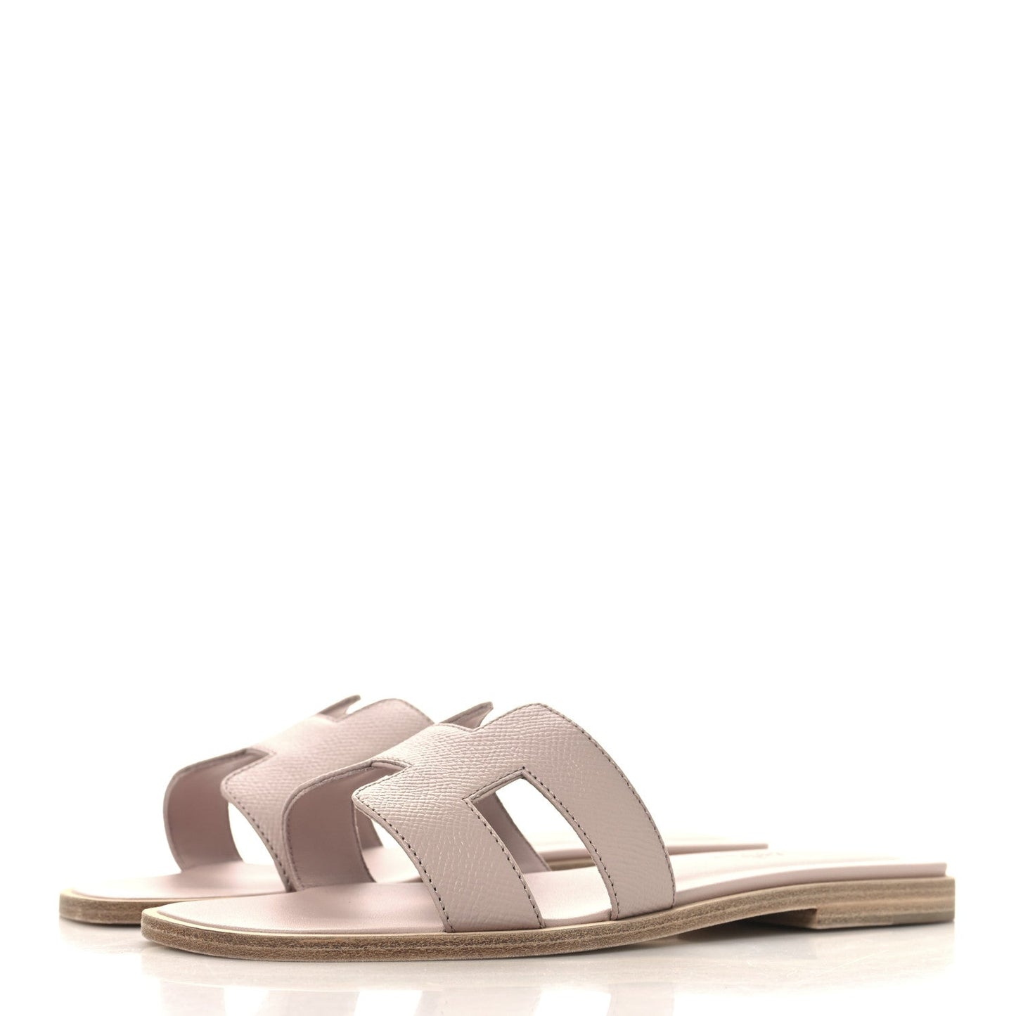 Hermes Epsom Oran Sandals 36 Rose Porcelaine
