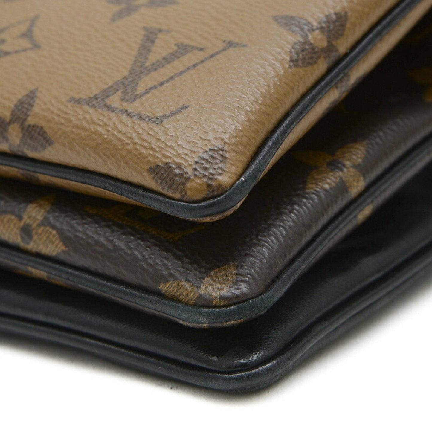 Louis Vuitton  Monogram Monogram Reverse Leather Pochette Shoulder Bag