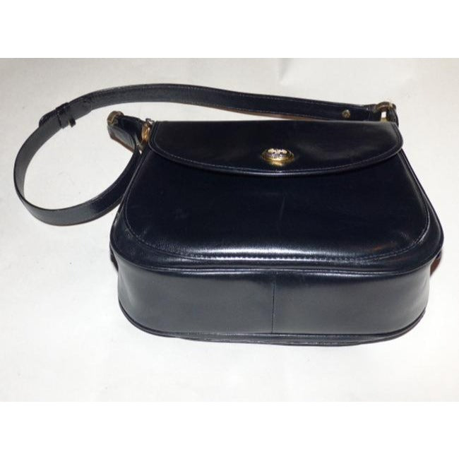 Gucci Vintage Pursesdesigner Purses Midnight Blueblack Leather Hobo Bag
