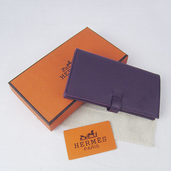 Luxury Hermes Wallet H015 Ladies Wallet Purple
