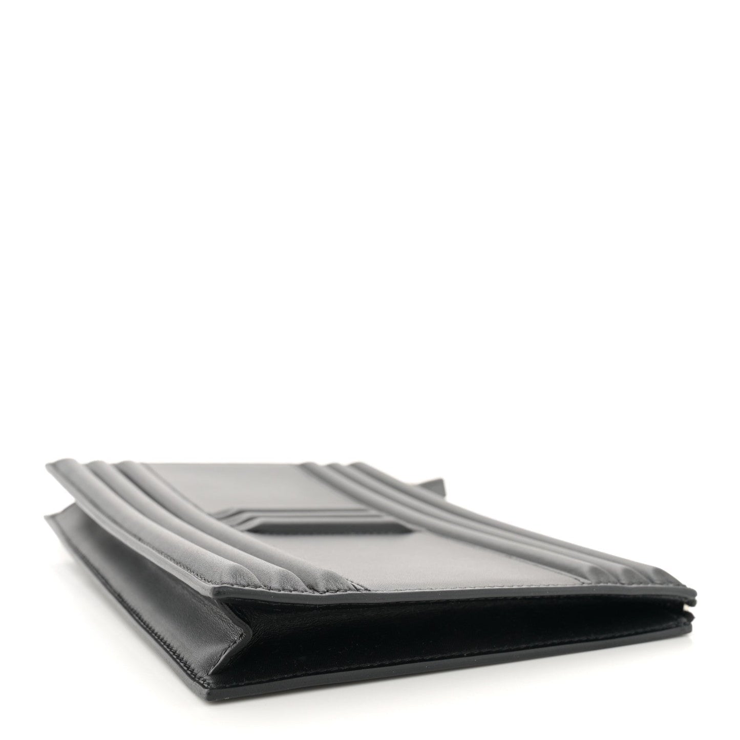 Hermes Tadelakt Kelly Cadena Clutch Black