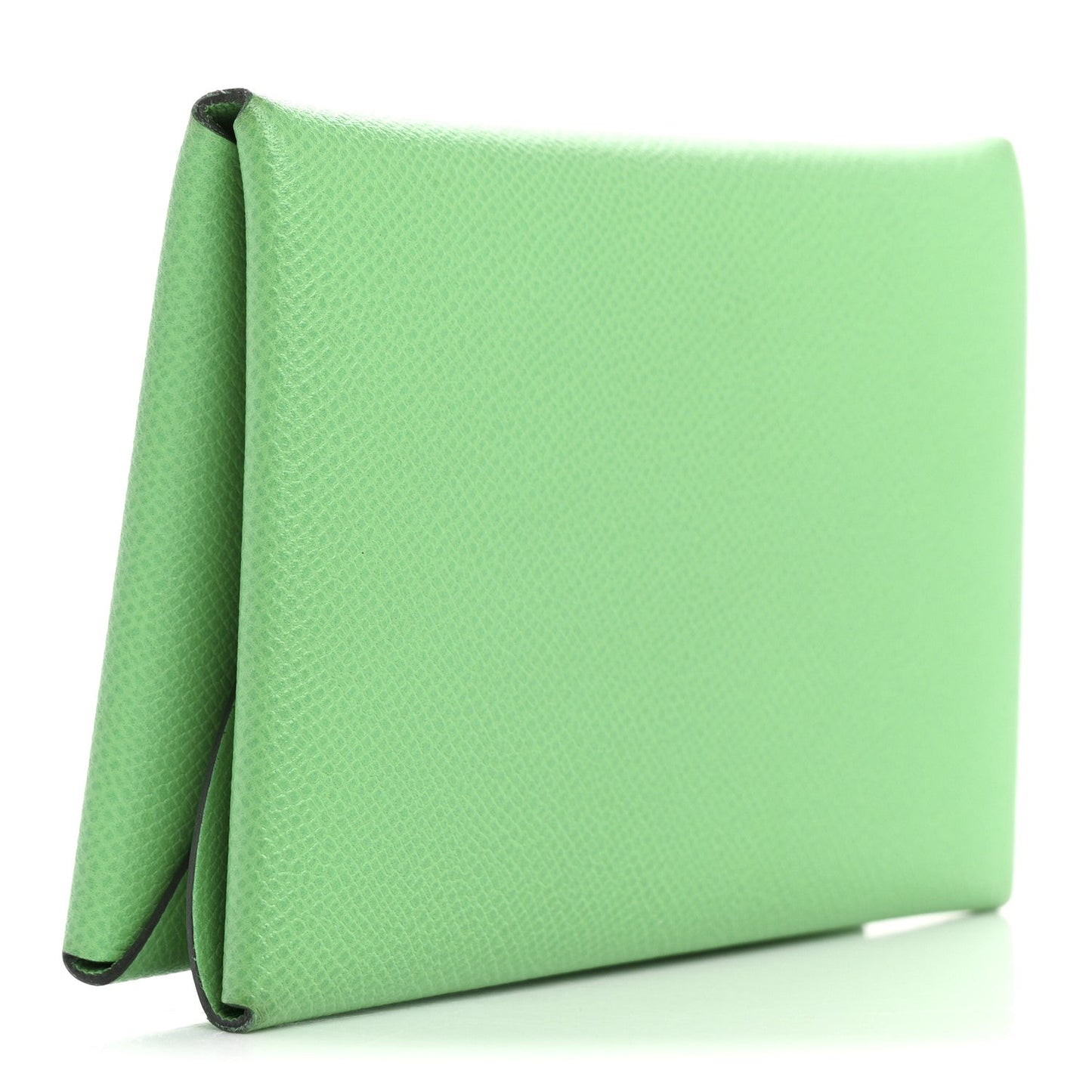 Hermes Epsom Calvi Duo Card Case Vert Comics