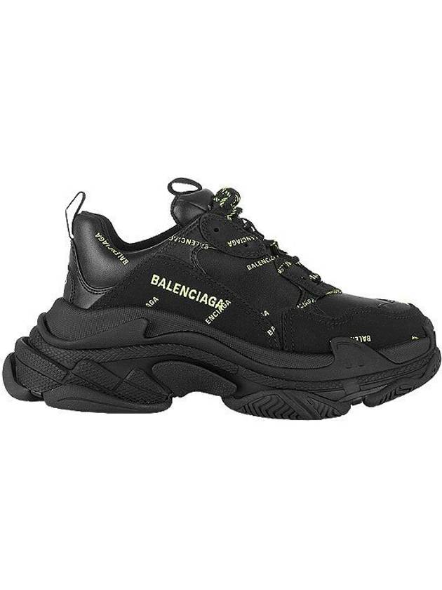 Luxury Balenciaga Trending 2026 All Over Triple S Low Top Sneakers Black
