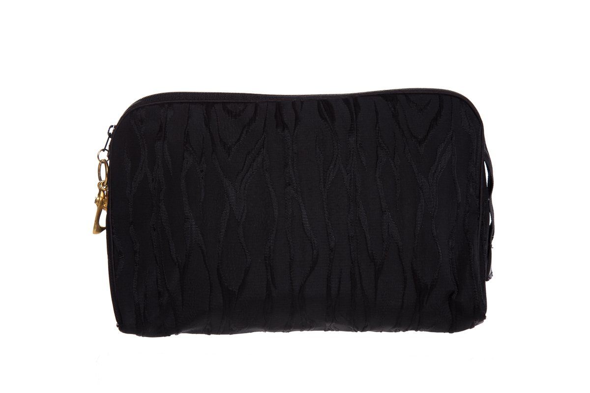 Christian Dior   Black Satin Pouch