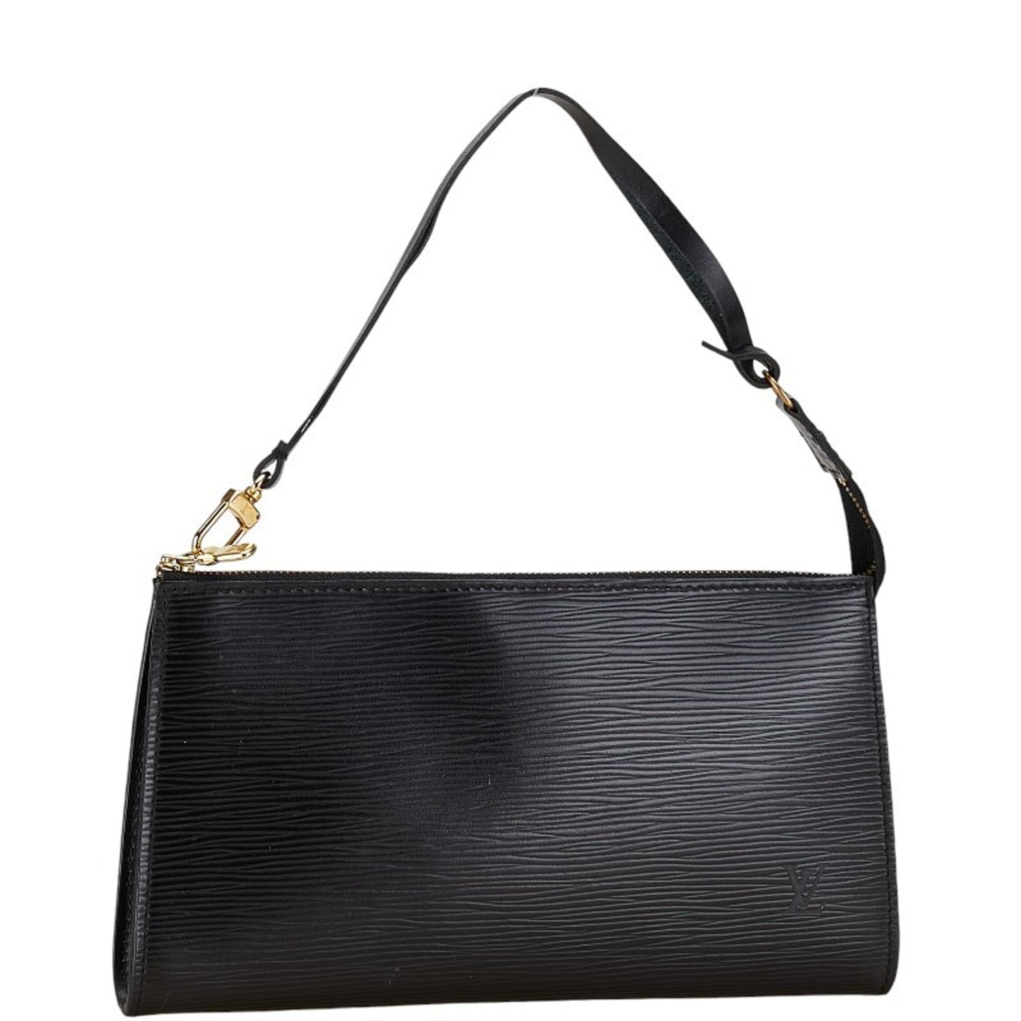 Louis Vuitton  Noir Cuir Ombre Leather Handbag Pochette Pouch