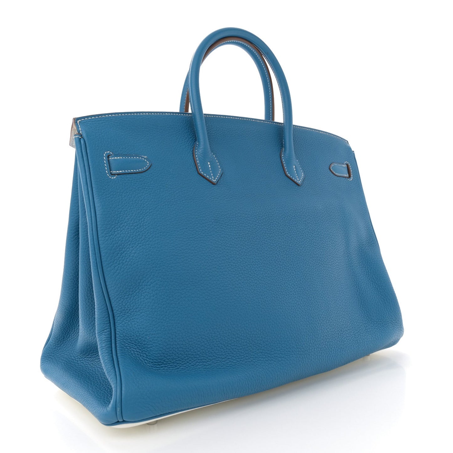 Hermes Togo Eclat Birkin 40 Mykonos White