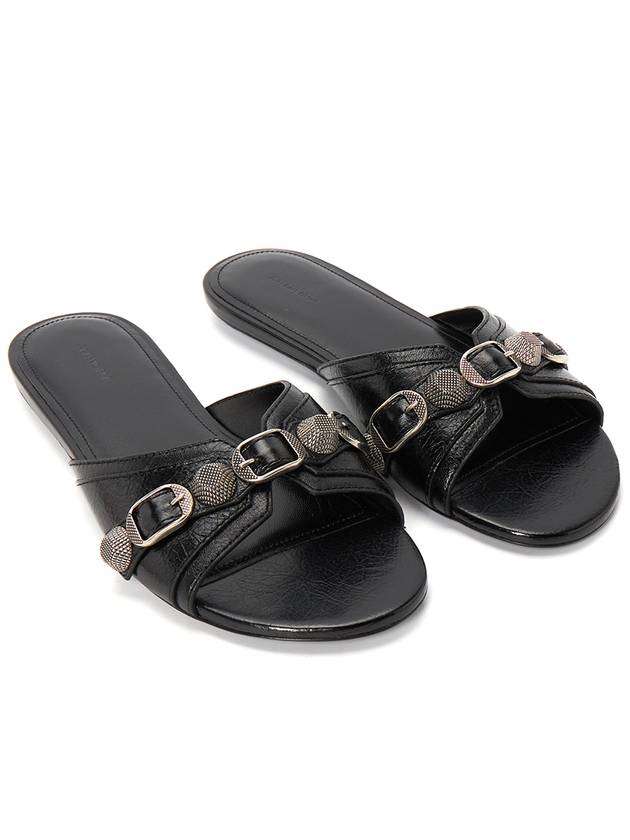 Luxury Balenciaga Trending 2026 Le Cagole Slippers Black