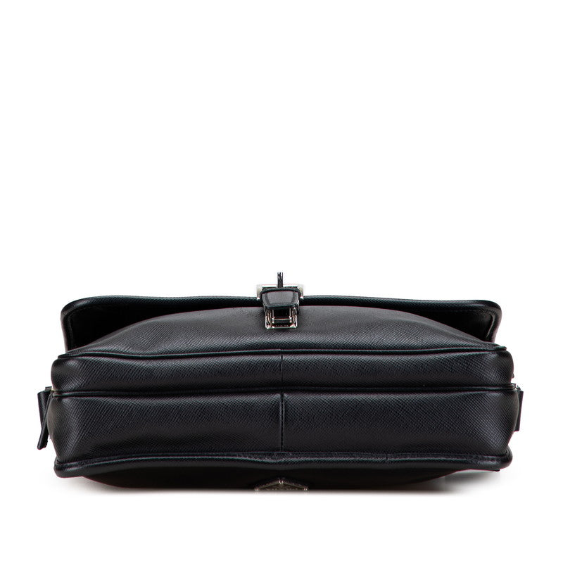 Prada Triangle Logo Plate Saffiano Shoulder Bag