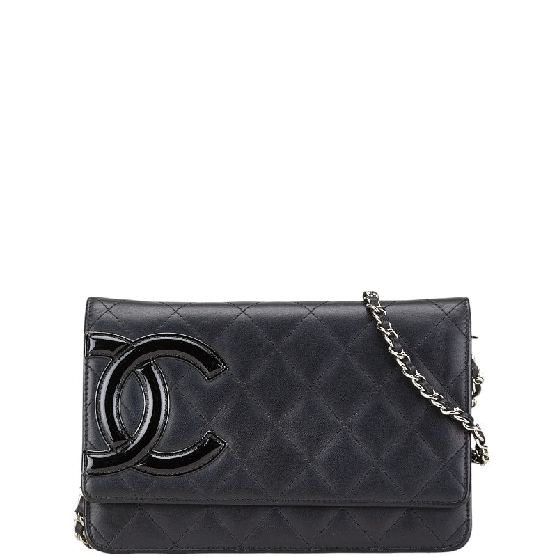 Chanel Cambon Line Lambskin Chain Shoulder Bag Classic Flap