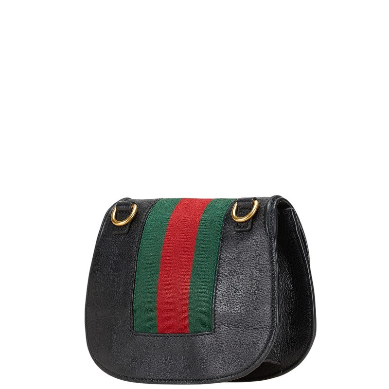 Gucci Totem Butterfly Shearling Leather Shoulder Bag