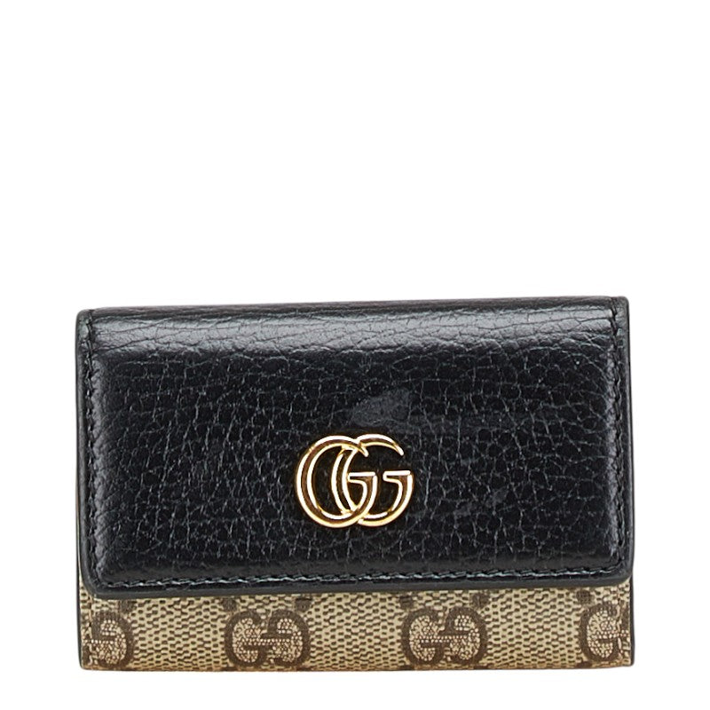 Gucci GG Marmont GG Supreme Leather Key Case