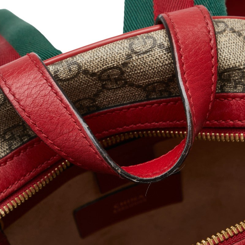 Gucci GG Supreme Flower Heart PVC Leather Backpack