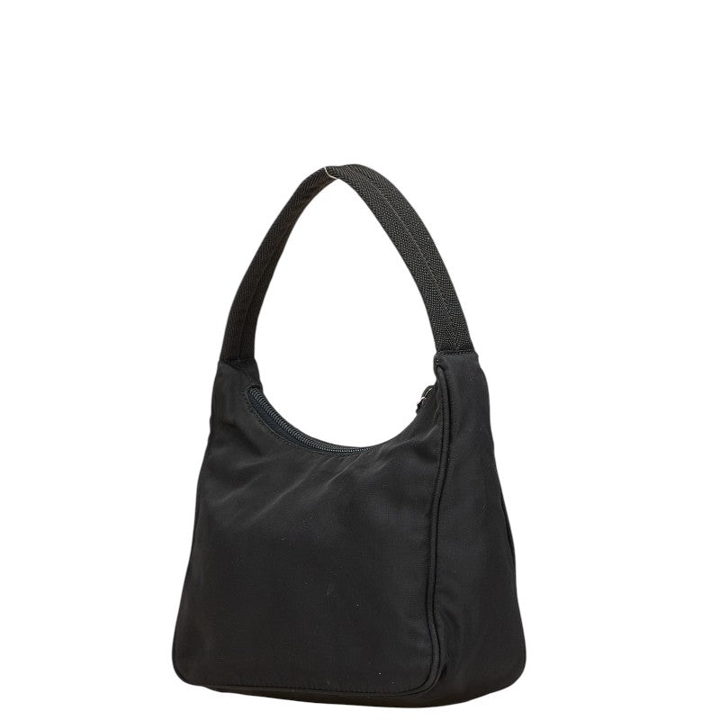 Prada Triangle Logo Plate Nylon Handbag
