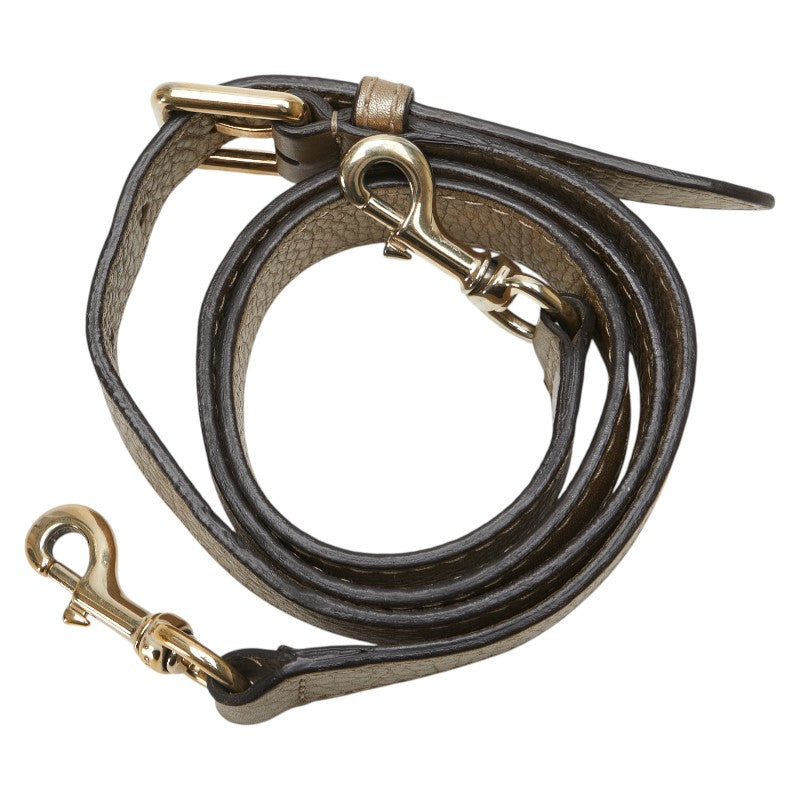 Gucci Official Name Leather Shoulder Strap