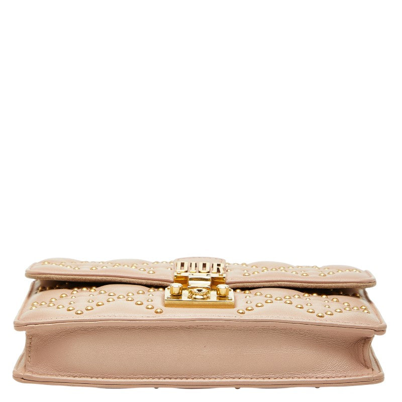 Dior Studs Cannage Leather 2way Shoulder Bag