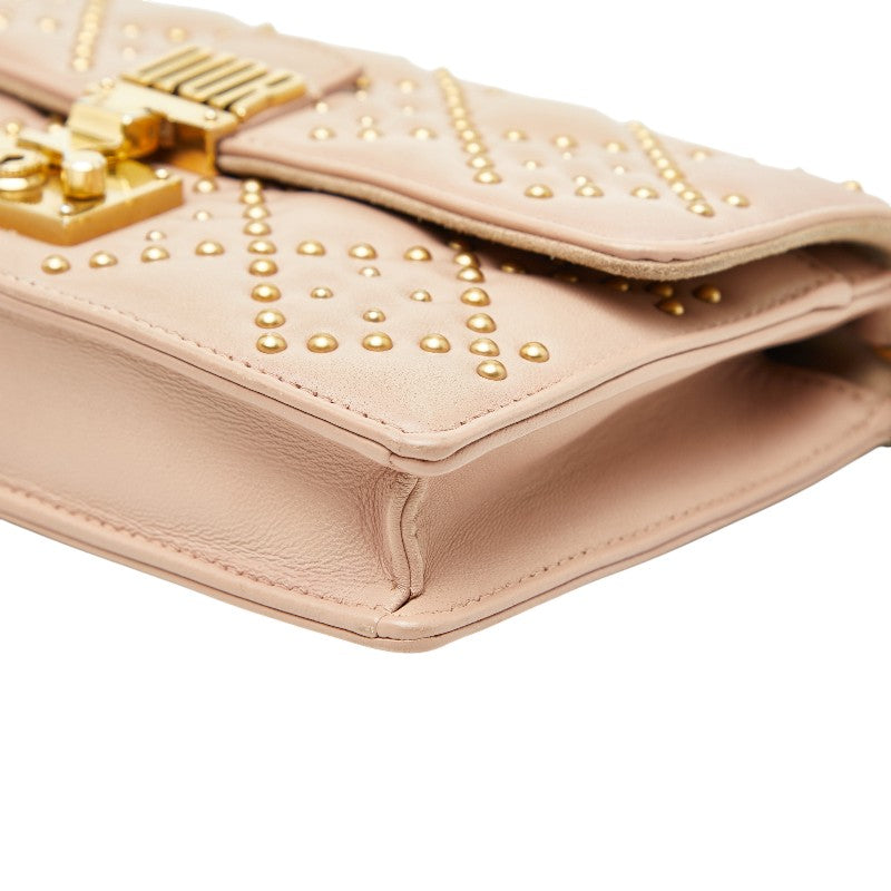 Dior Studs Cannage Leather 2way Shoulder Bag