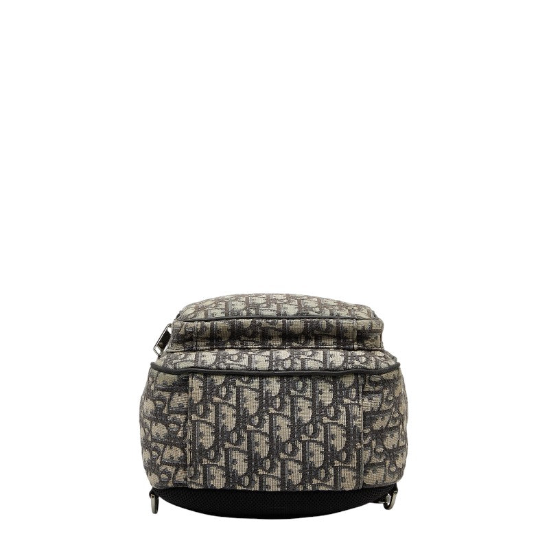 Dior Oblique Trotter Canvas Leather Shoulder Bag