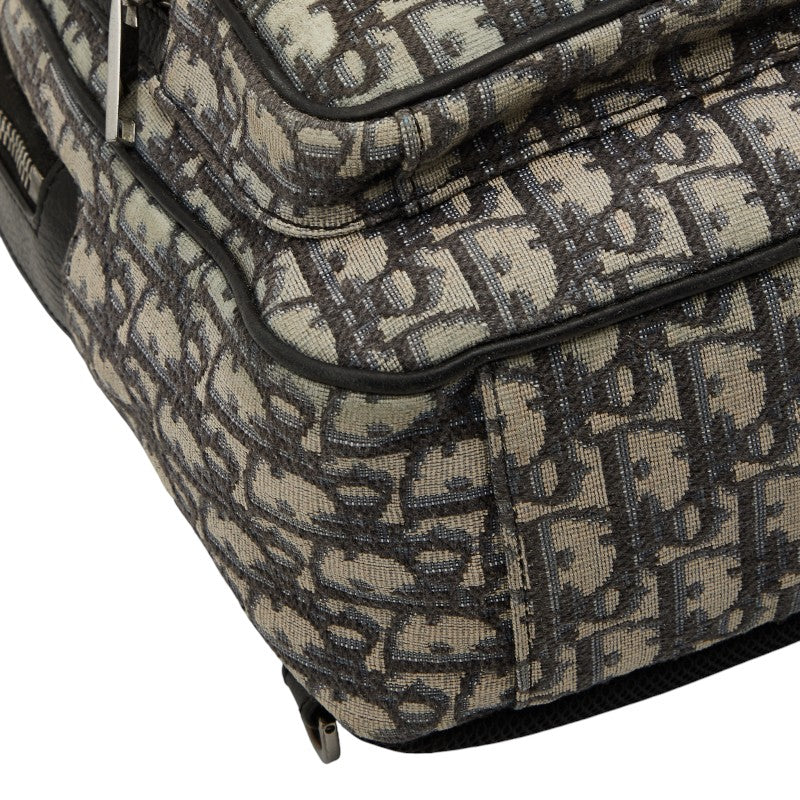 Dior Oblique Trotter Canvas Leather Shoulder Bag