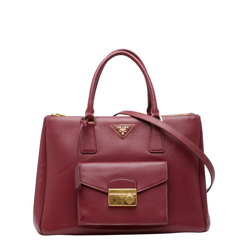 Prada Saffiano Leather 2way Bag