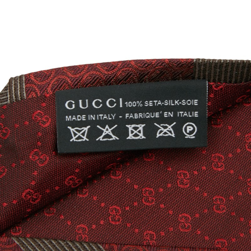 Gucci Interlocking Stripe Silk Tie