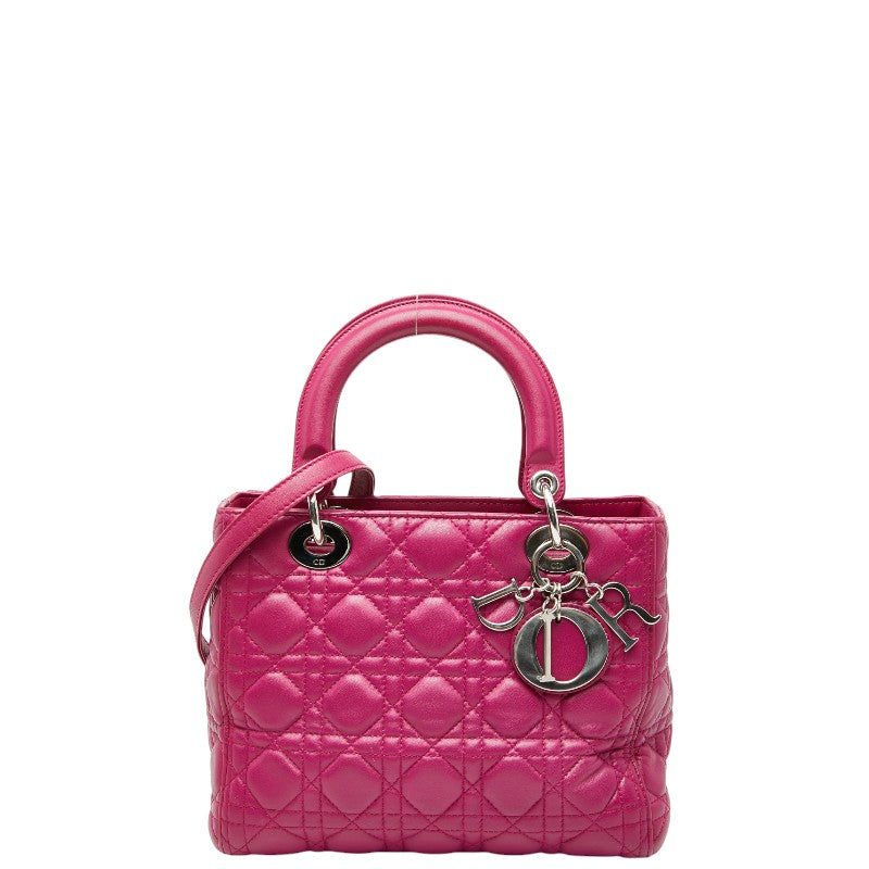 Dior Lady Dior Cannage Leather 2way Bag