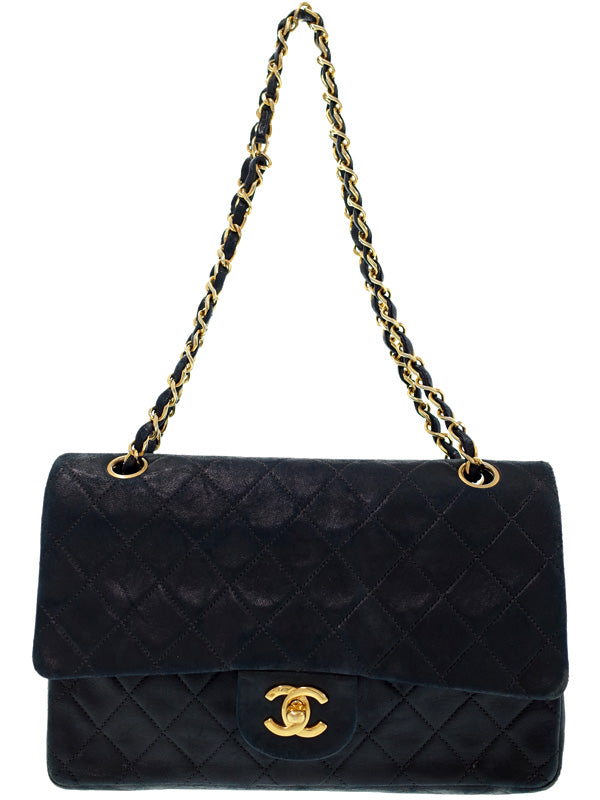Chanel Matelasse Chain Shoulder Bag Black