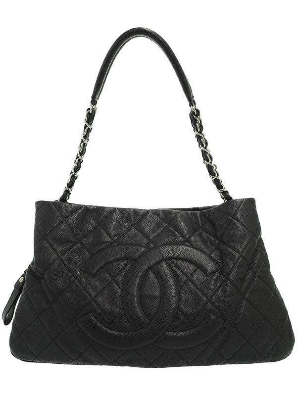 Chanel Matelasse Chain Semi-Shoulder Bag Black