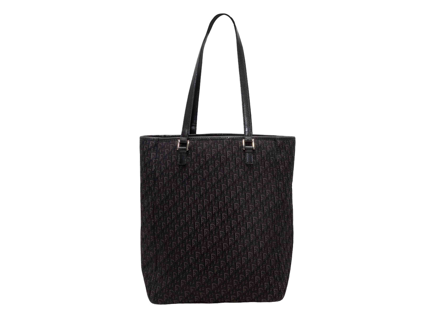 Black Christian Dior Oblique Tote Bag