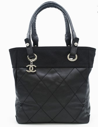 Chanel Paris Biarritz Small Tote Bag Black