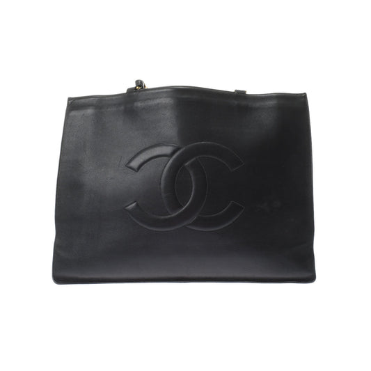 Chanel Chain Black/Gold Hardware Calfskin Tote Bag