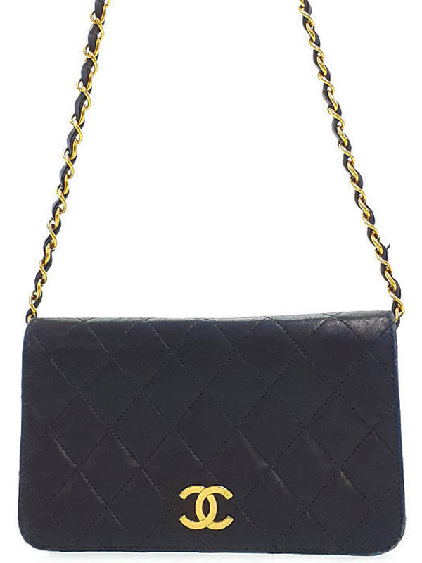 Chanel Mini Matelasse Chain Shoulder Bag Black