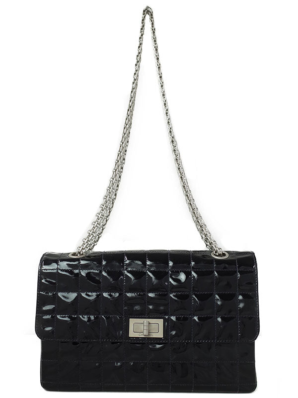 Chanel Chocolate Bar Chain Shoulder Bag Black