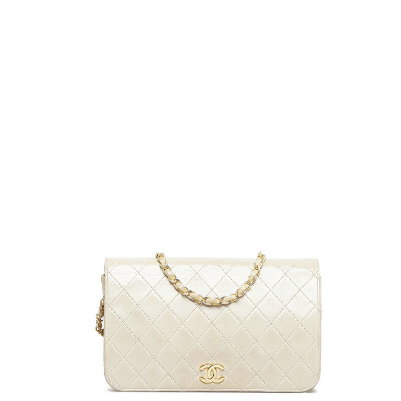 Chanel Coco Mark Chain Shoulder Bag Beige