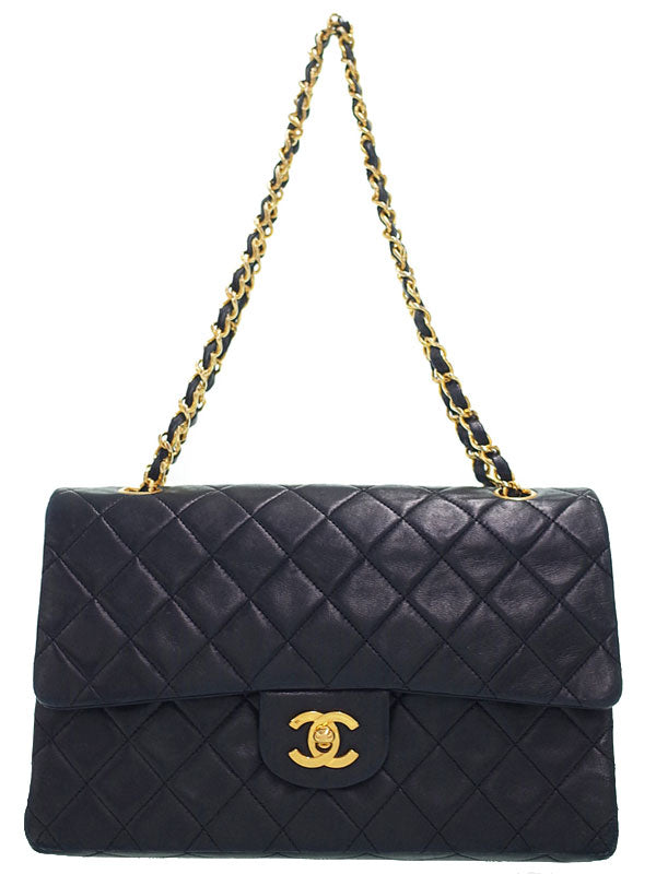 Chanel Matelasse Classic Handbag 25 Chain Shoulder Bag Black