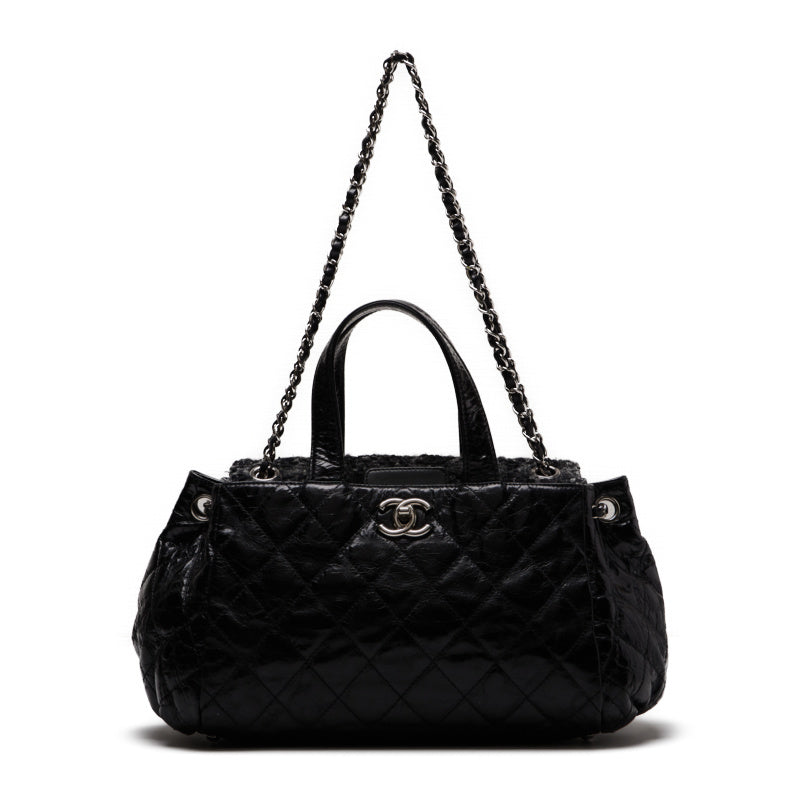 Chanel Portobello 2way Bag Handbag Calf Black