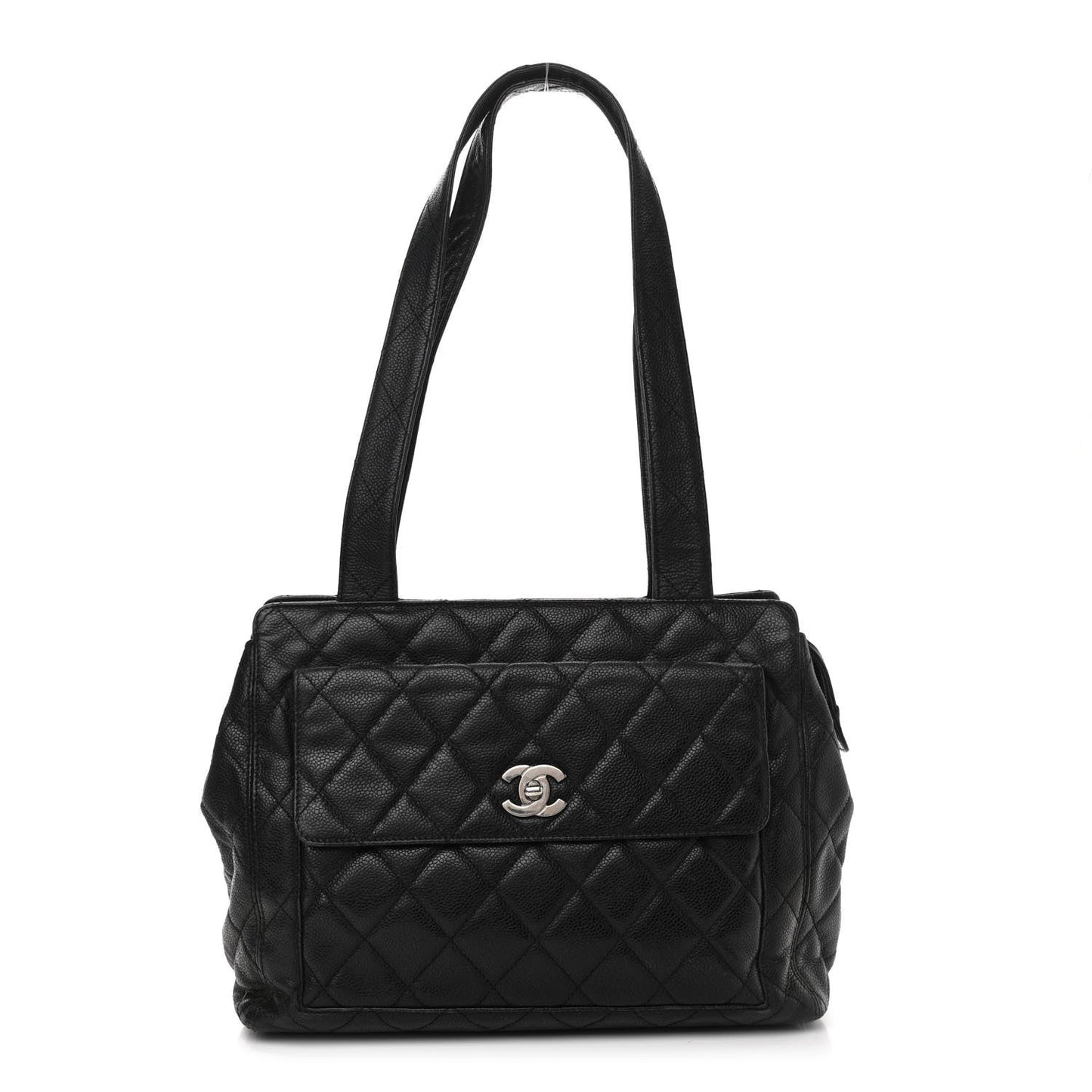 Chanel Caviar Quilted Flap Shoulder Bag Black