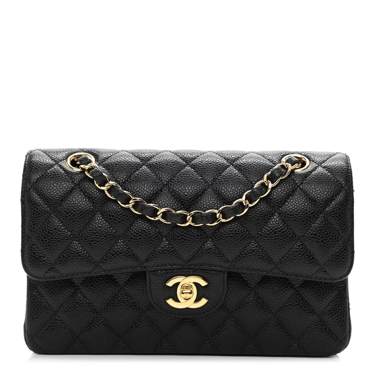 Chanel Caviar Quilted Small Double Flap Black