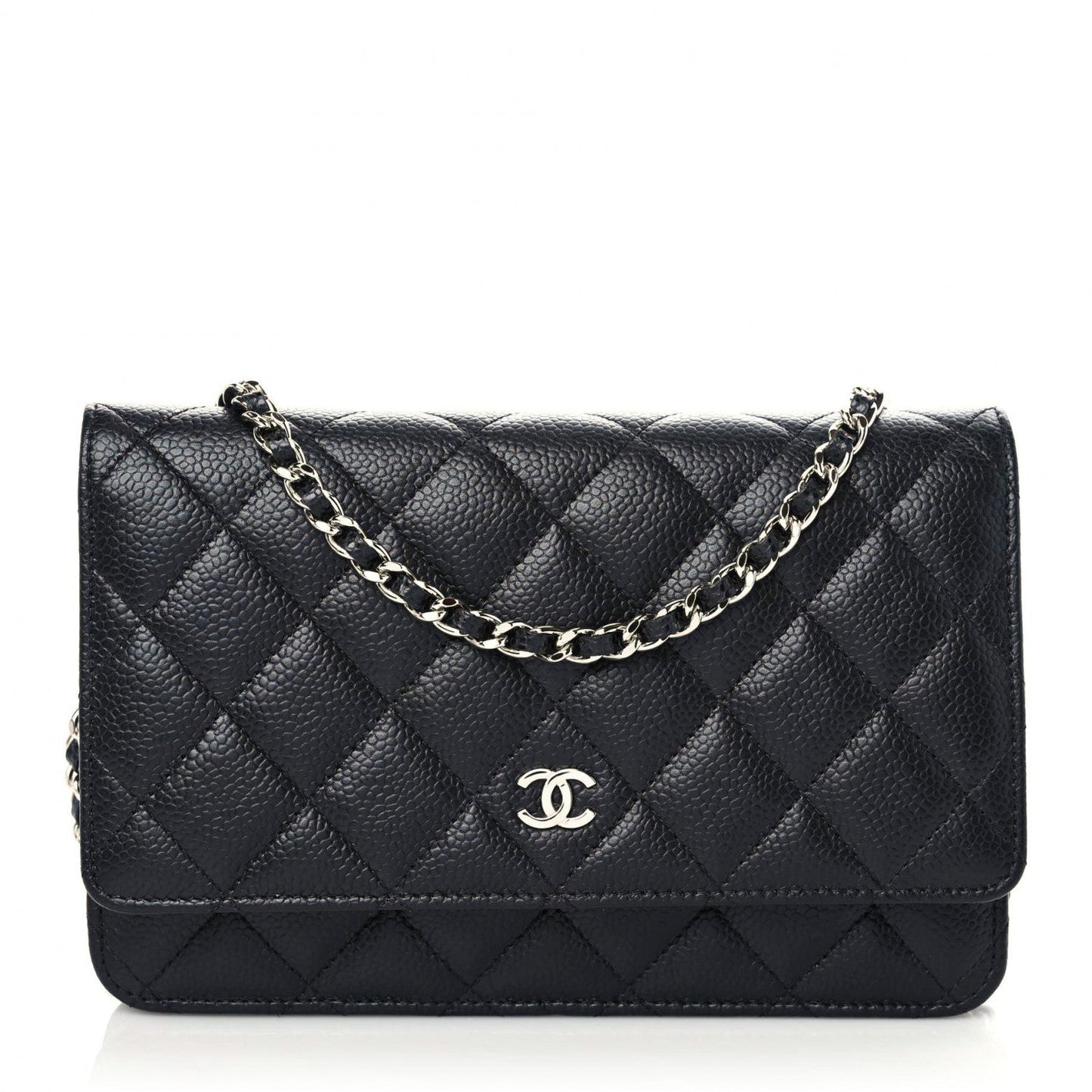Chanel Caviar Quilted Wallet On Chain WOC Black