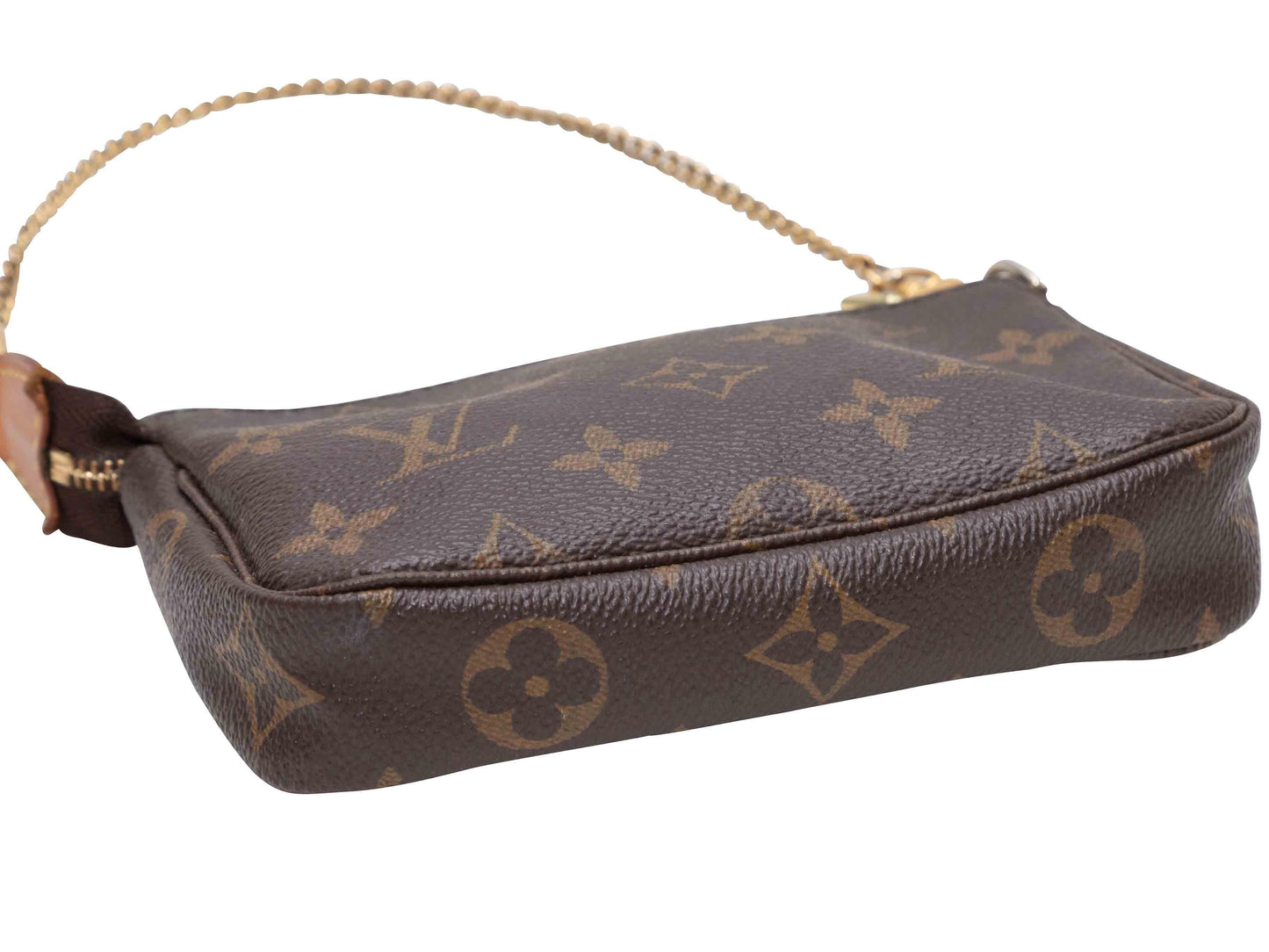 Brown Louis Vuitton Mini Pochette Shoulder Bag