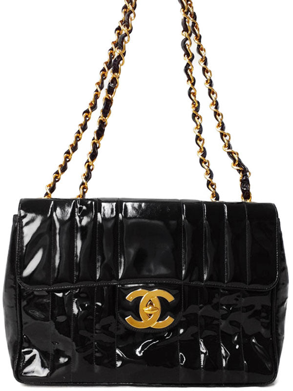 Chanel Mademoiselle Chain Shoulder Bag Black