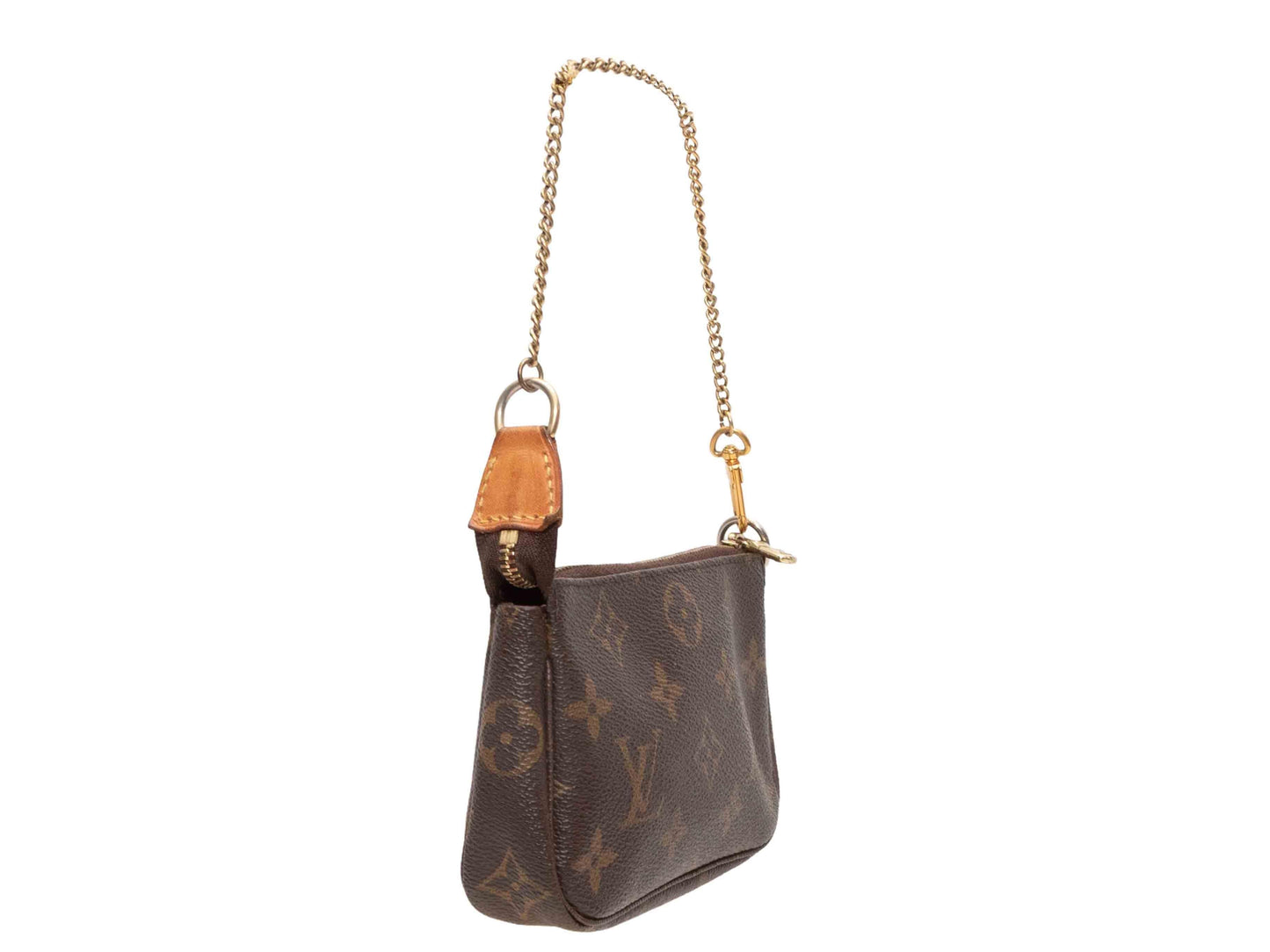 Brown Louis Vuitton Mini Pochette Shoulder Bag