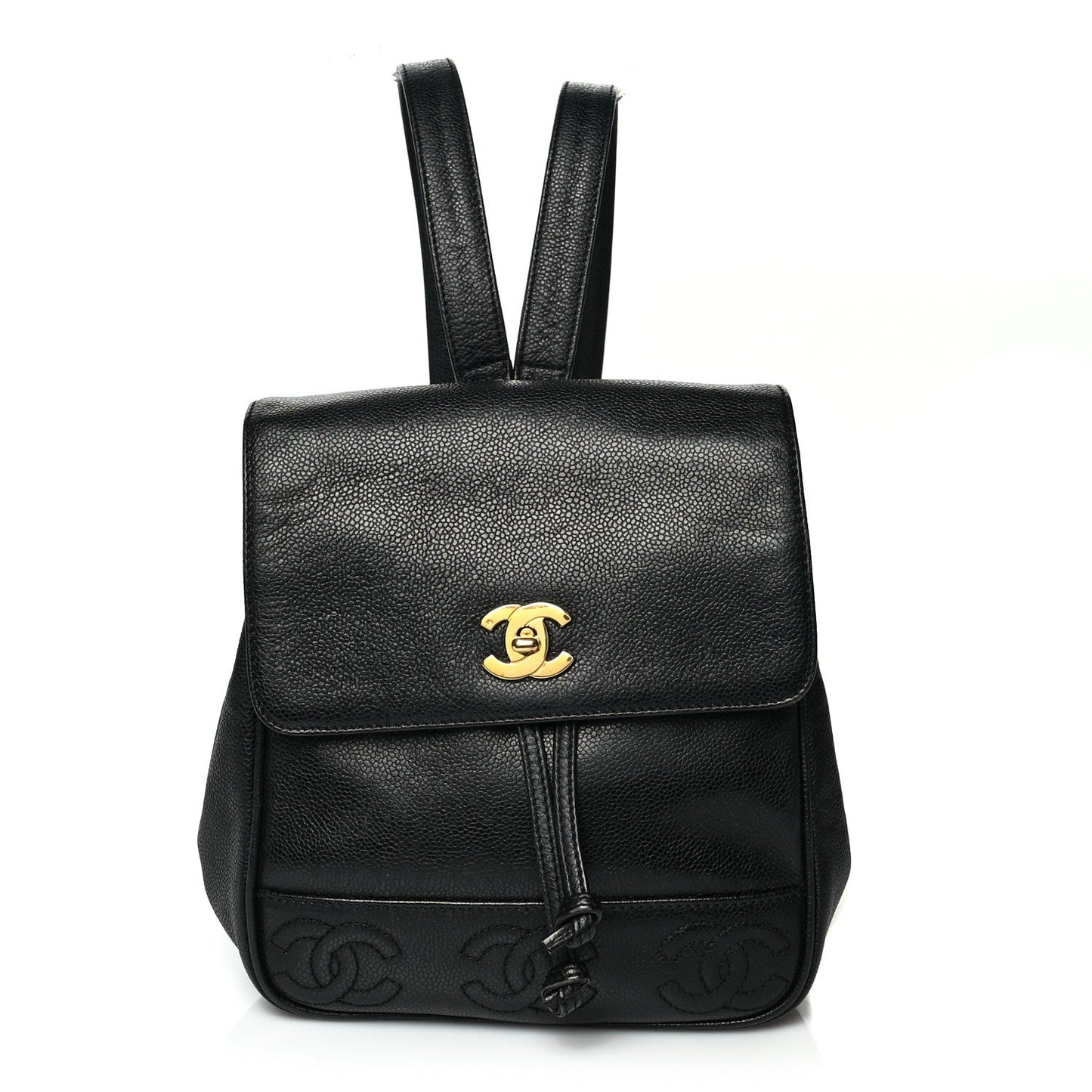 Chanel Caviar CC Backpack Black
